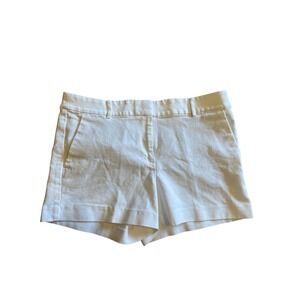 LOFT Riviera White Tailored Flat Front‎ Shorts Women Sz 10 Casual Dressy Summer